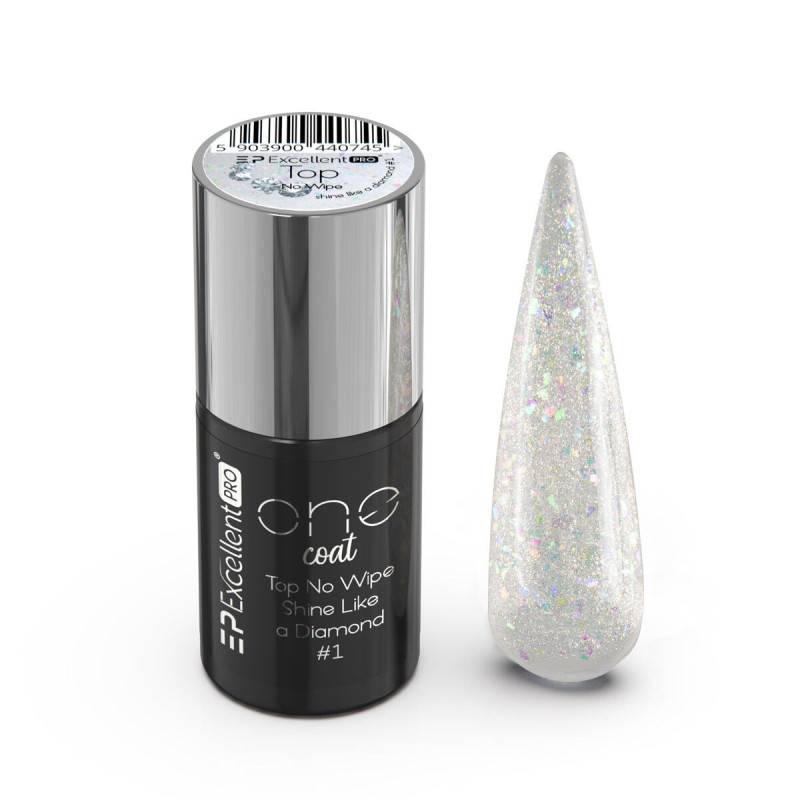 Excellent PRO One Coat Top No Wipe shine like a diamond 1 7g Excellent PRO One Coat Top No Wipe shine like a diamond 1 7g